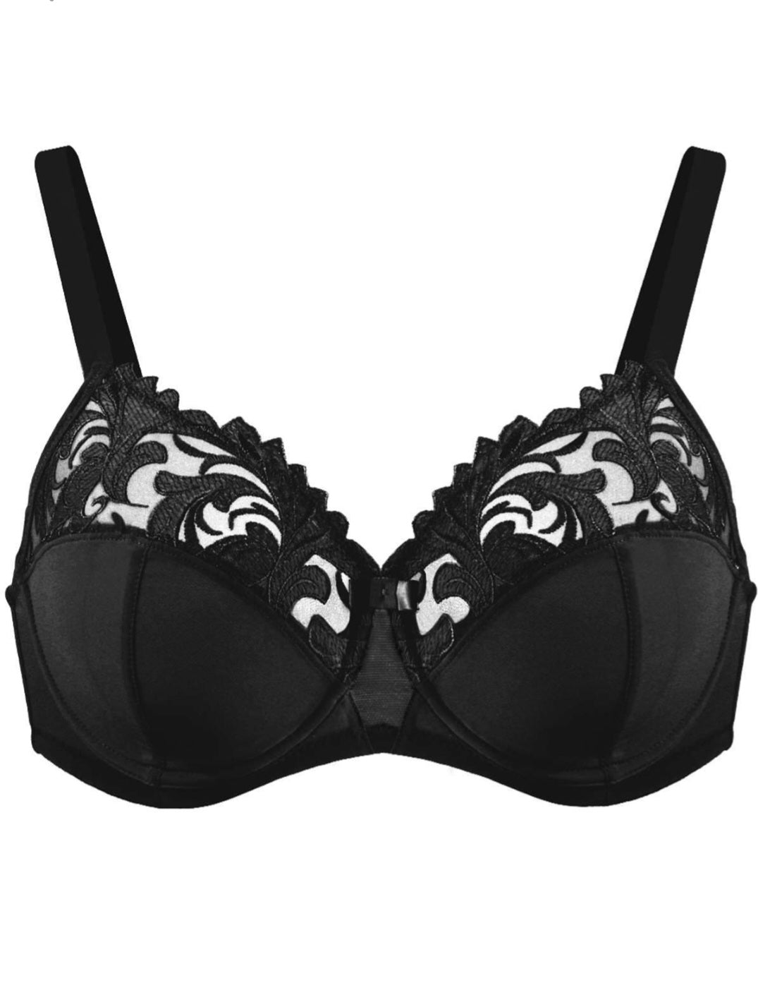 soft Underwire Design With Half Lace