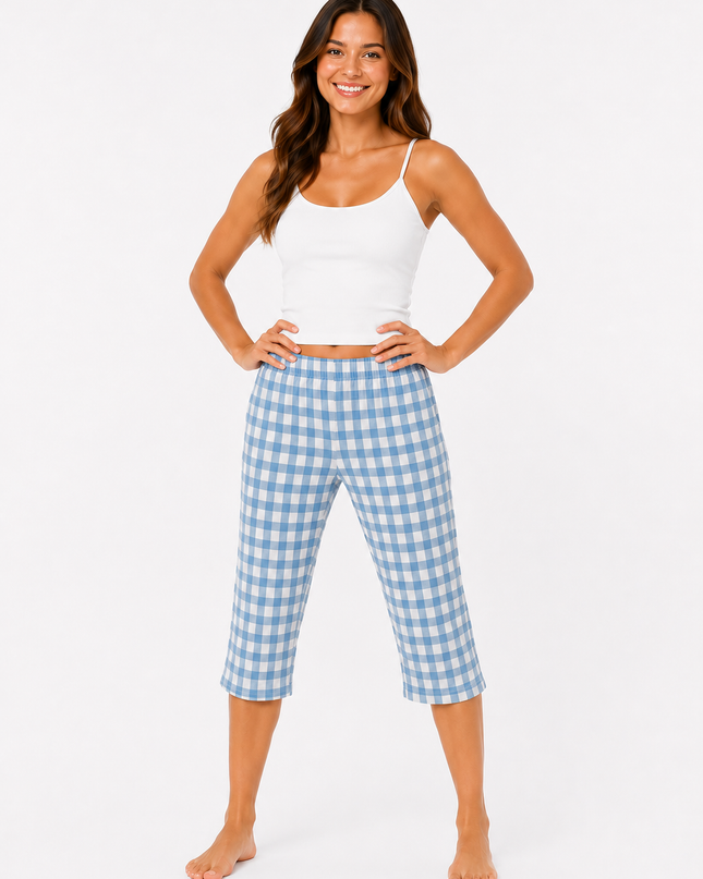 Women’s Summer PJS Cotton Capri's Pant