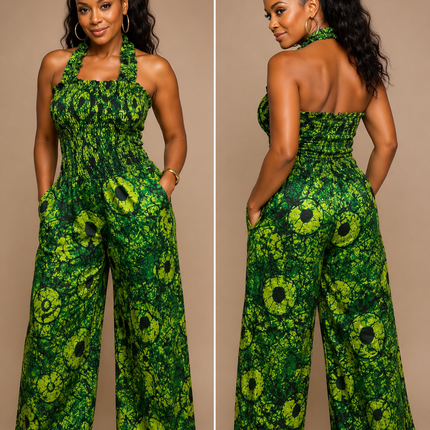 Africa Jump Suit With Elastic