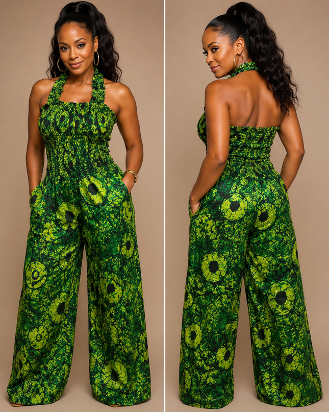 Africa Jump Suit With Elastic