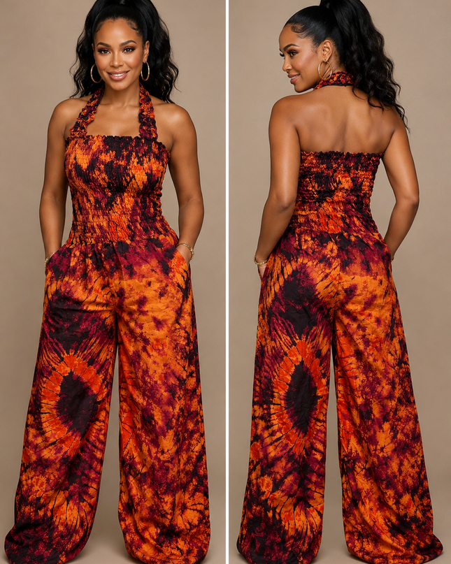 Africa Jump Suit With Elastic