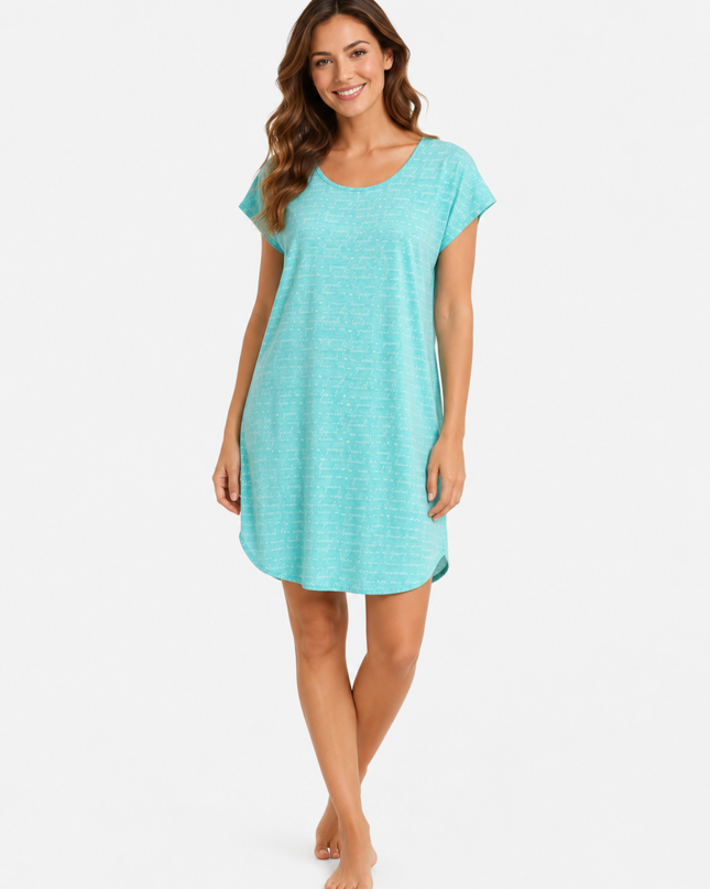 Women's Short Sleeve Lightweight Nightgown