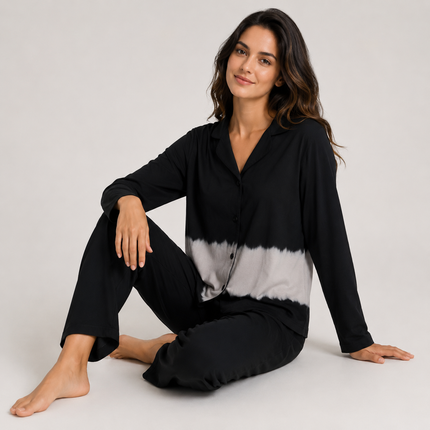 Women's Long Sleeve Pajama Set – 100% Cotton