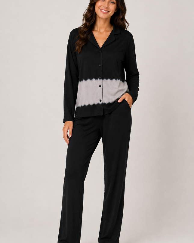 Women's Long Sleeve Pajama Set – 100% Cotton