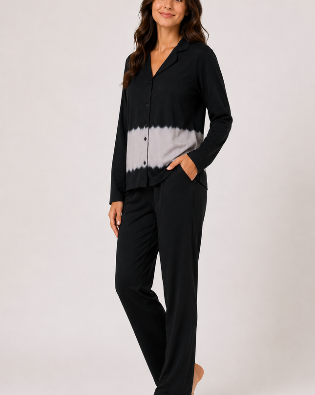 Women's Long Sleeve Pajama Set – 100% Cotton