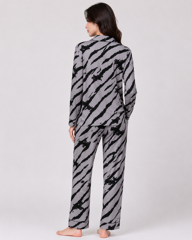 Women's 100% Cotton Long Sleeve Pajama Set