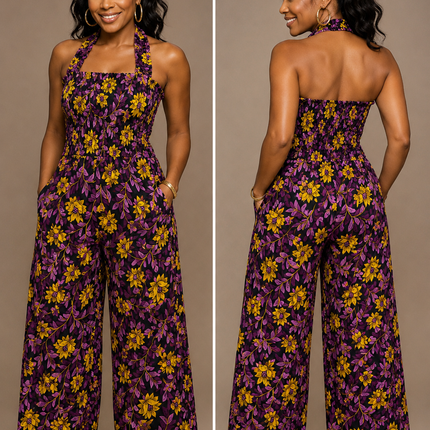 Africa Jump Suit With Elastic