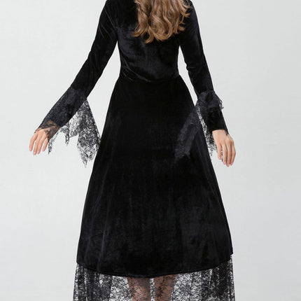 Gothic Burgundy Halloween Dress - Swaggy Fit - Swaggy Fit - Gothic Burgundy Halloween Dress - Swaggy Fit 