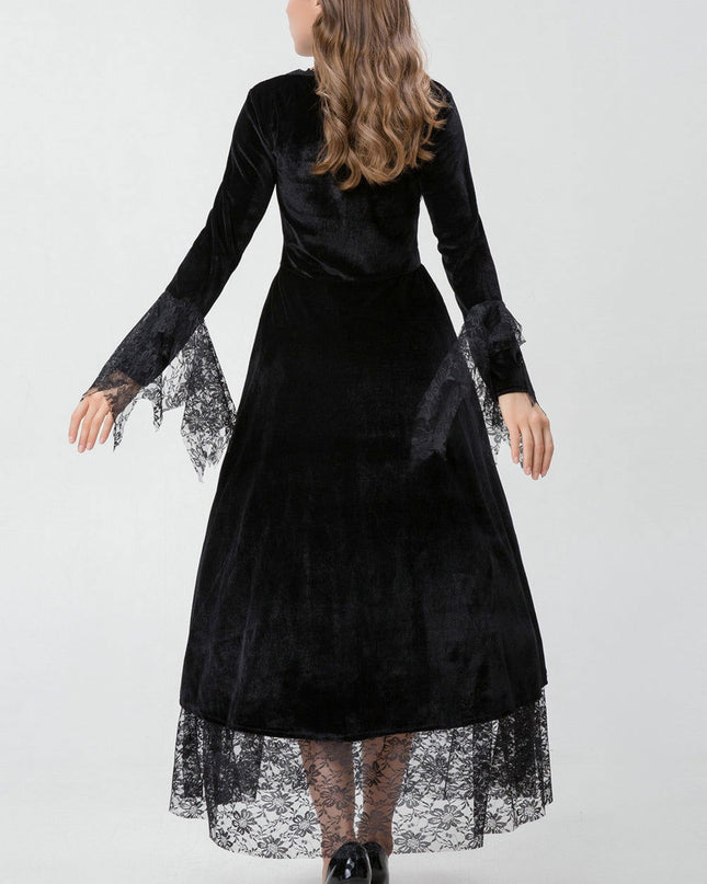 Gothic Burgundy Halloween Dress - Swaggy Fit - Swaggy Fit - Gothic Burgundy Halloween Dress - Swaggy Fit 