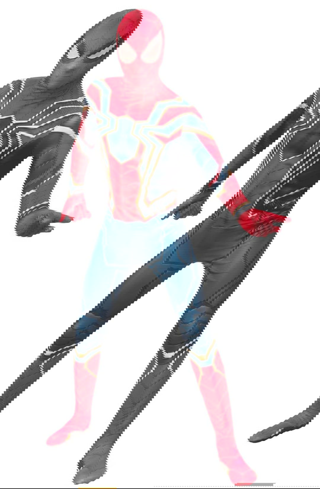 Halloween  Iron Spider Man Full Body Stretch Jumpsuit - Swaggy Fit - Swaggy Fit - Halloween  Iron Spider Man Full Body Stretch Jumpsuit - Swaggy Fit 