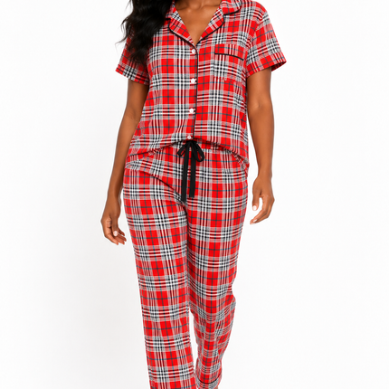 2Pcs Women Pajamas Made in Soft And Comfortable Fabric