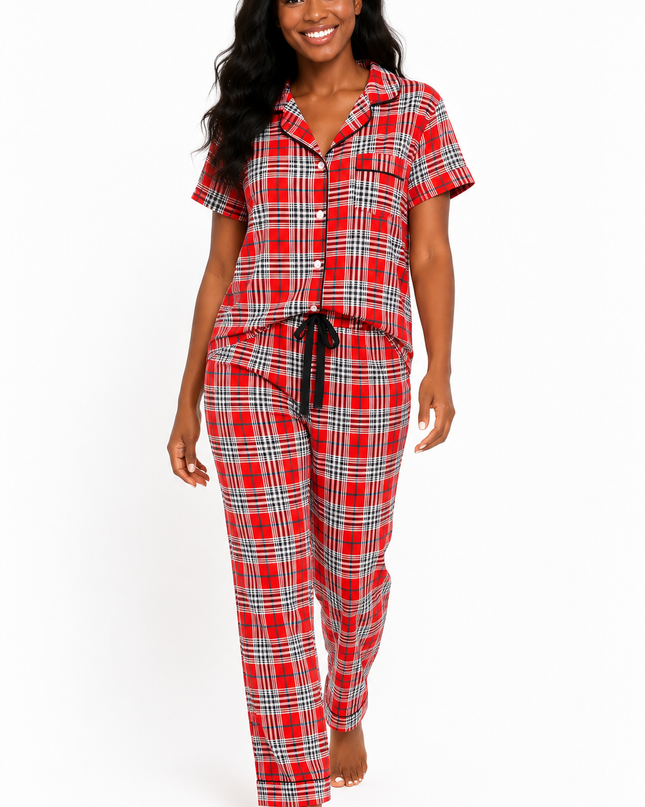 2Pcs Women Pajamas Made in Soft And Comfortable Fabric