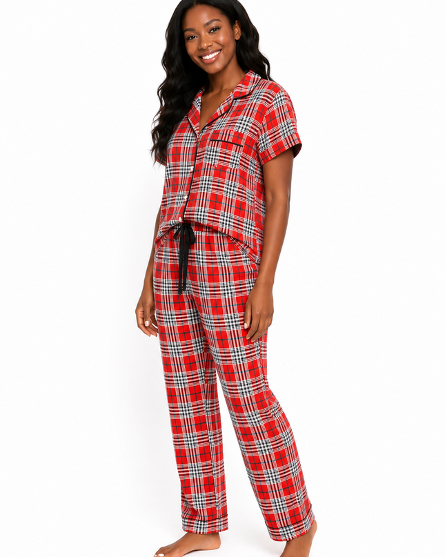 2Pcs Women Pajamas Made in Soft And Comfortable Fabric