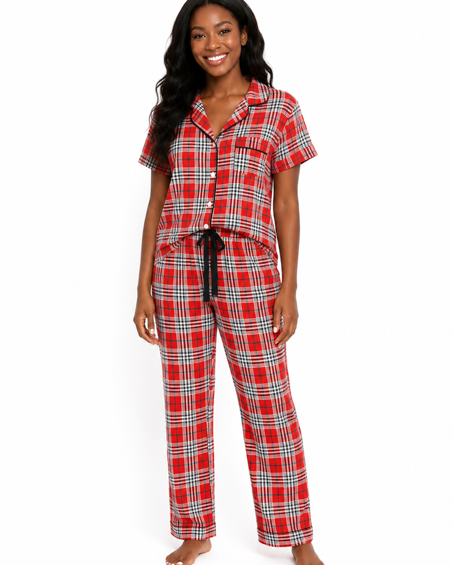 2Pcs Women Pajamas Made in Soft And Comfortable Fabric