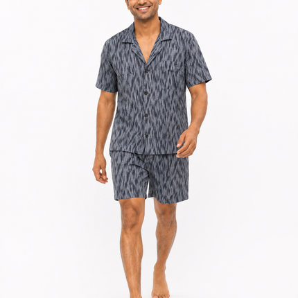 Men's Short-Sleeve and Short Lounge wear  Set 100% Cotton