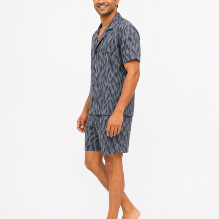 Men's Short-Sleeve and Short Lounge wear  Set 100% Cotton