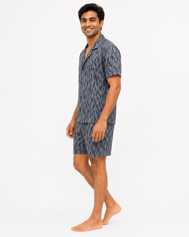 Men's Short-Sleeve and Short Lounge wear  Set 100% Cotton