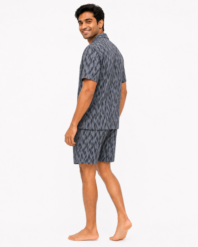 Men's Short-Sleeve and Short Lounge wear  Set 100% Cotton
