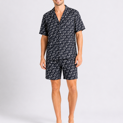 Men's Short Sleeve PJ Set 100% Cotton