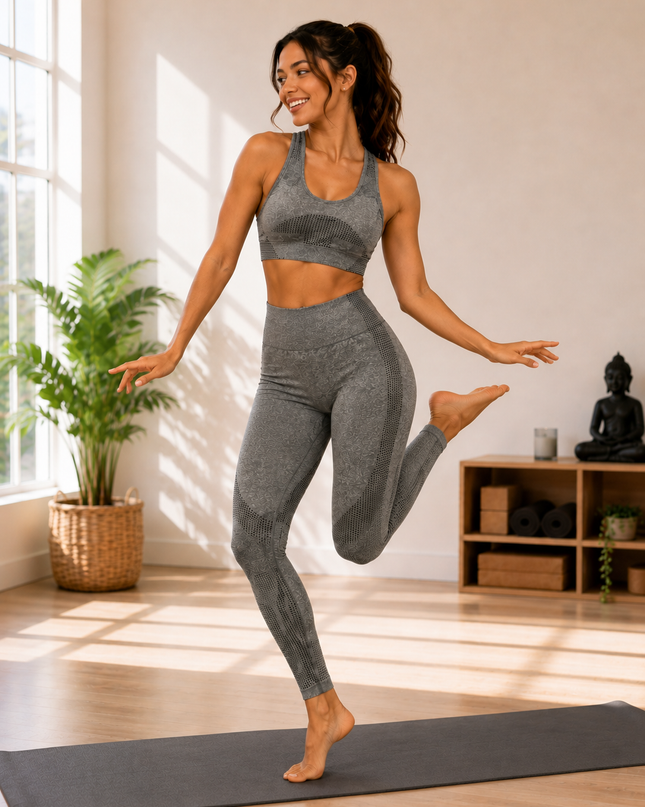 Active Sport Bra And Pant Set