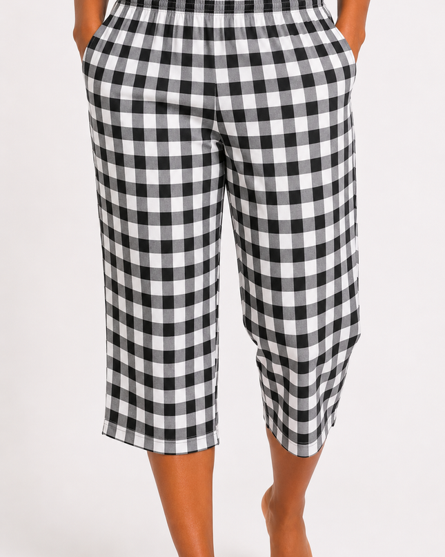 Women’s Summer Lounge wear And PJS Cotton Capri's Pant