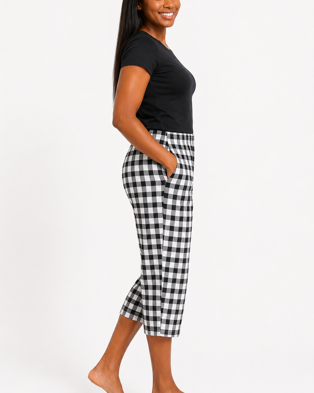Women’s Summer Lounge wear And PJS Cotton Capri's Pant