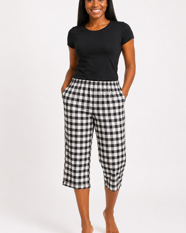 Women’s Summer Lounge wear And PJS Cotton Capri's Pant