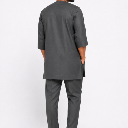 Men's African Senator Design With Cream