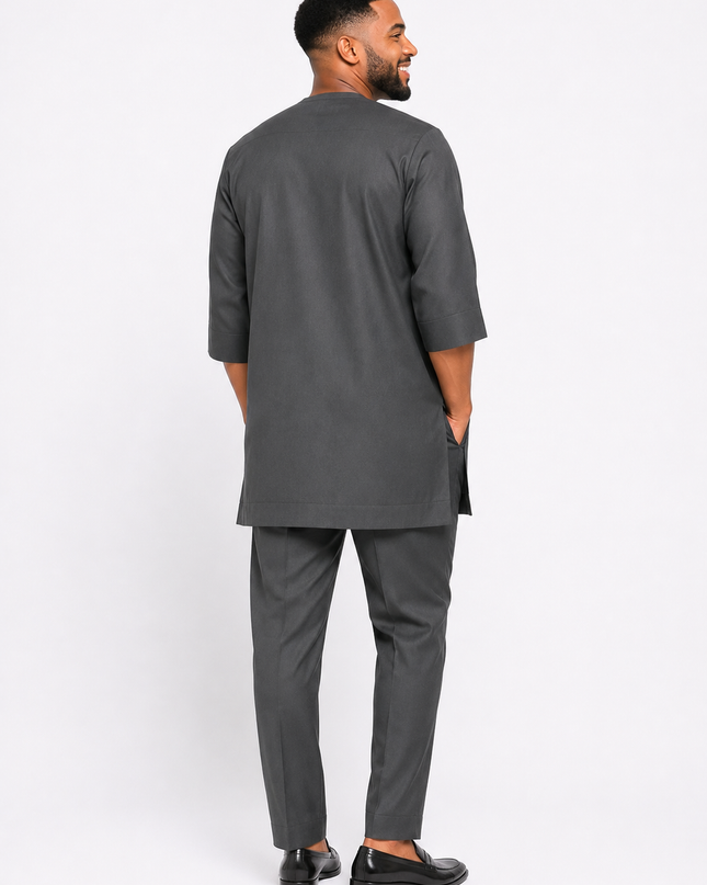 Men's African Senator Design With Cream