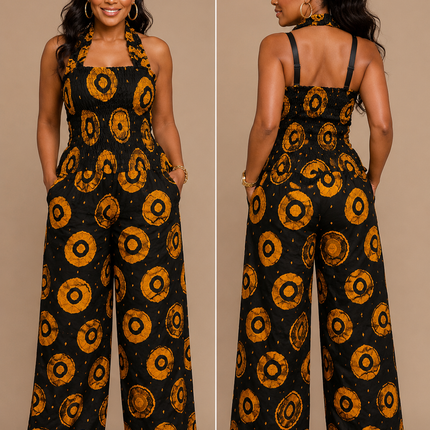 Africa Jump Suit With Elastic