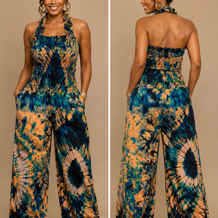 Africa Jump Suit With Elastic