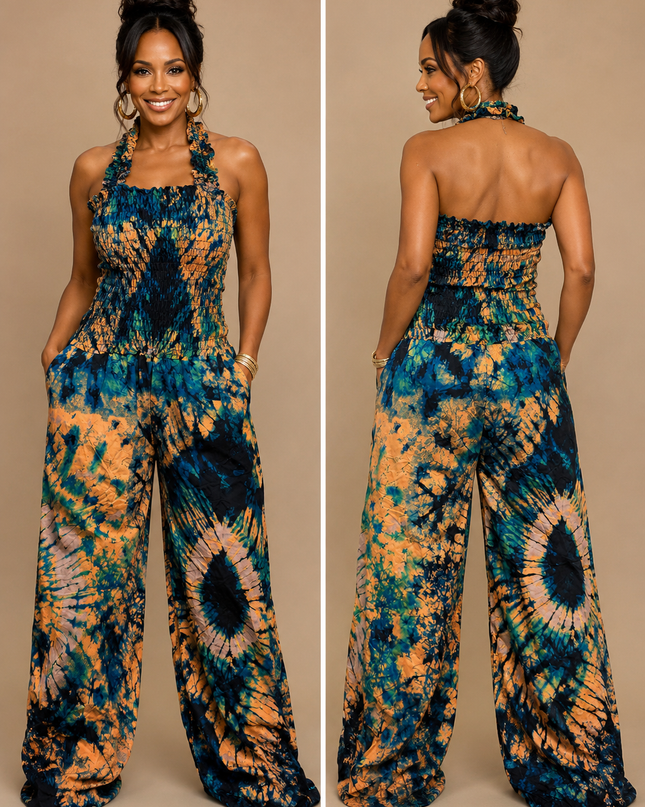 Africa Jump Suit With Elastic