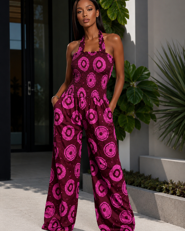 Africa Jump Suit With Elastic