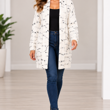 Liverpool Speckled Cozy Knit Cardigan