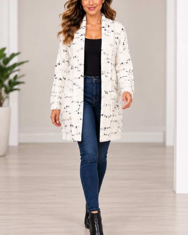 Liverpool Speckled Cozy Knit Cardigan