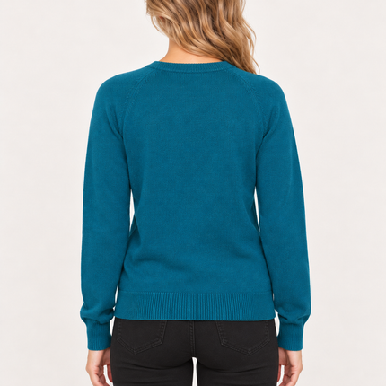 Women's Teal Celebrate the Future Knit Sweater