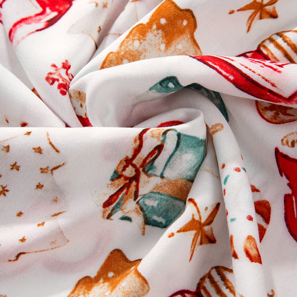 White Christmas  Long Sleeve Shirt  Pajama Set