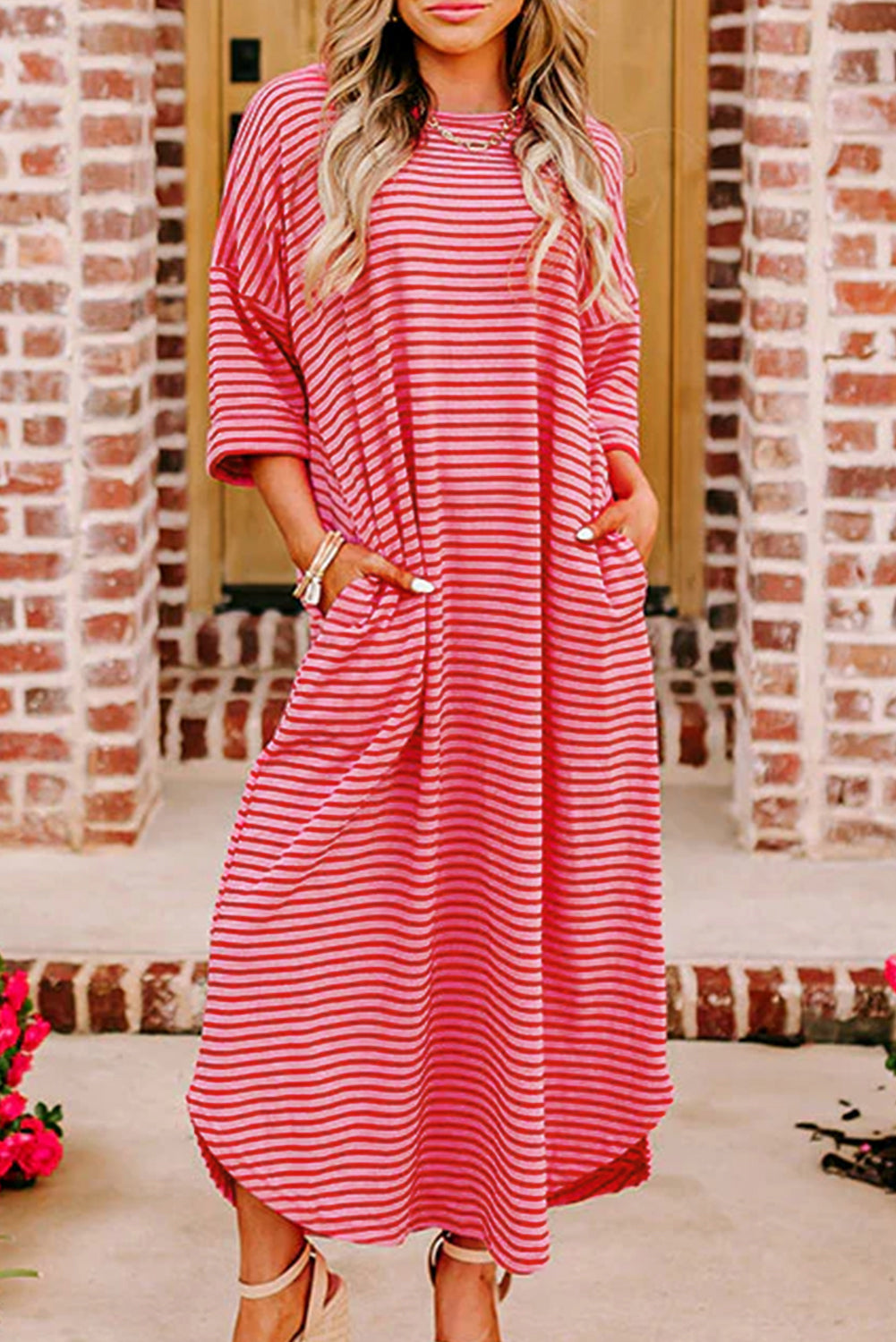 T-Shirt 3/4 Dress And Also Nightgown