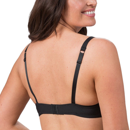 Lightly Padded Underwire Women Bra Black - Swaggy Fit