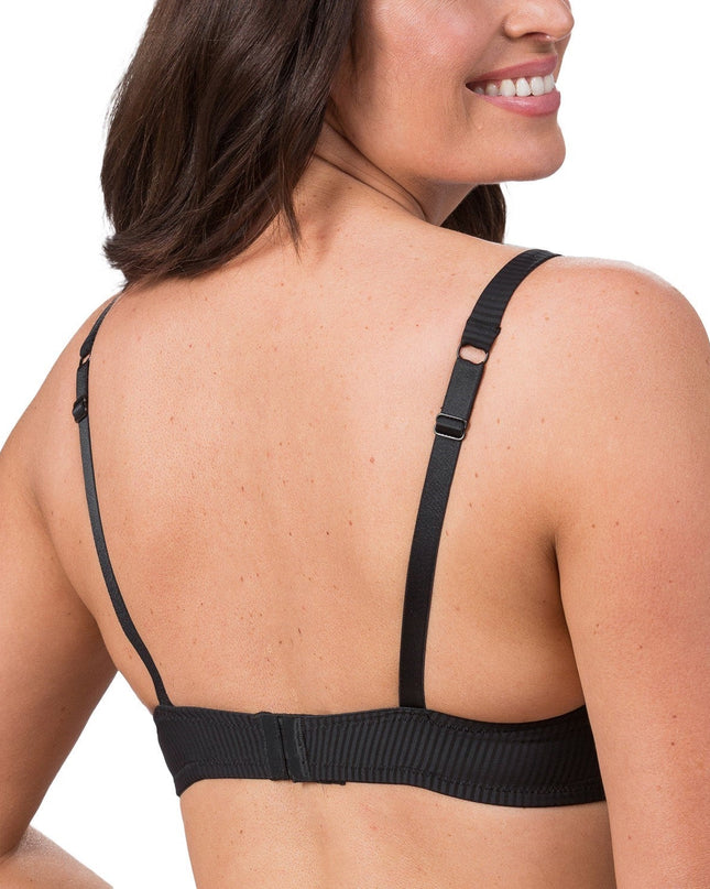 Lightly Padded Underwire Women Bra Black - Swaggy Fit