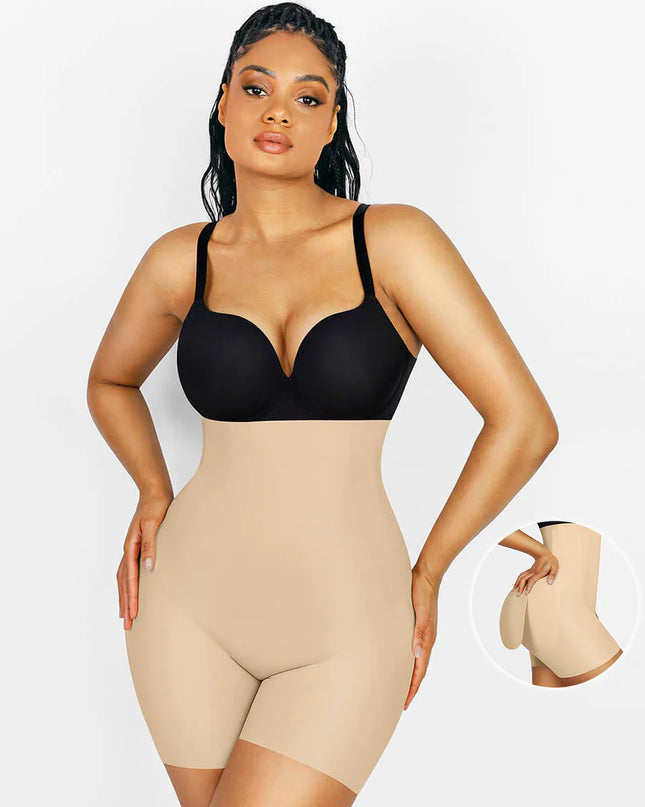 High Waist Air Slim Butt Lifter Built-in Removable Buttock Pads