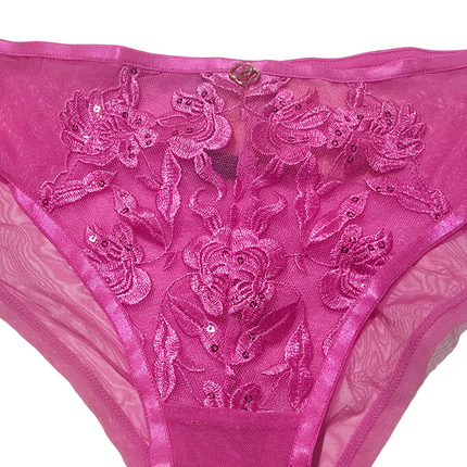 Hot Pink Underwear with Lace