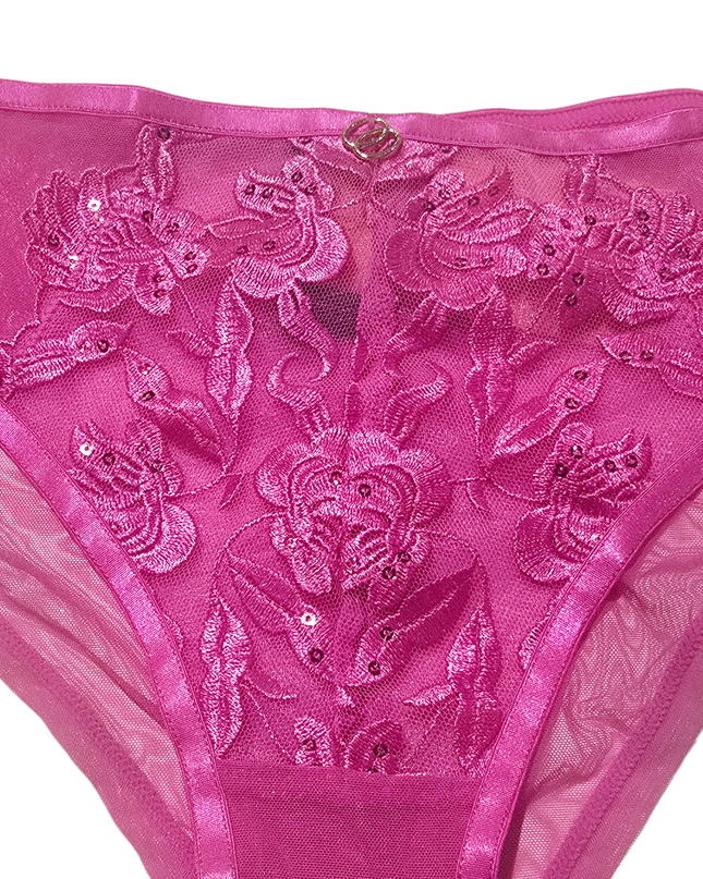 Hot Pink Underwear with Lace