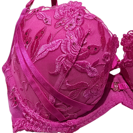 Hot Pink Push Up Bra