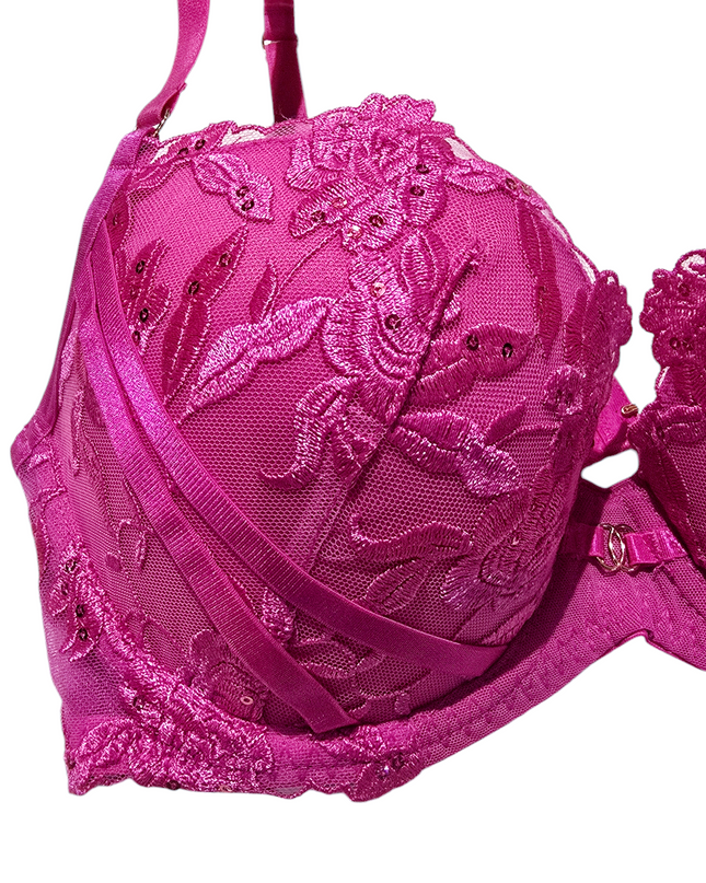 Hot Pink Push Up Bra