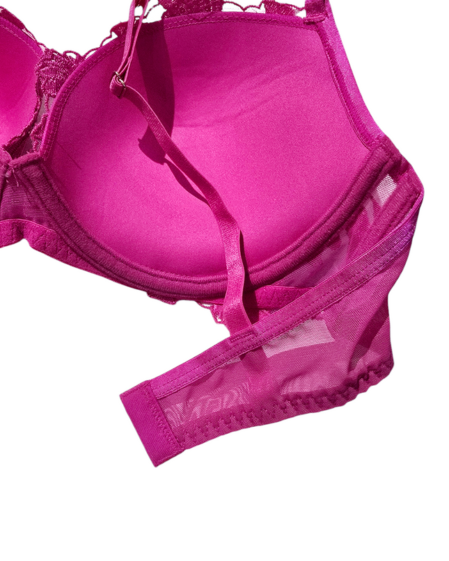 Hot Pink Push Up Bra