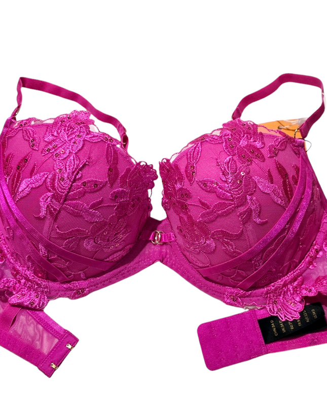 Hot Pink Push Up Bra