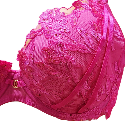Hot Pink Push Up Bra