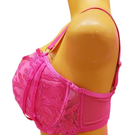 Hot Pink Push Up Bra