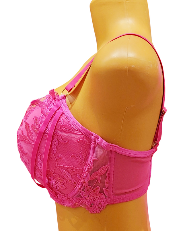 Hot Pink Push Up Bra